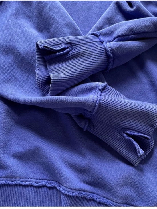 Aerie blue oversized Crewneck Sweatshirt - Self Care Club - Picture 9 of 10